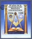 Stamps Chile -  50 Años Confederacion Masonica Interamericana