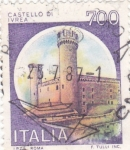 Stamps Italy -  Castillo de Ivrea