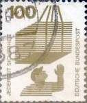 Stamps Germany -  Intercambio 0,20 usd 100 pf. 1972