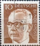 Stamps Germany -  Intercambio 0,20 usd 10 pf. 1970