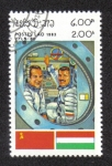 Stamps Laos -  Programa de Coperación Espacial