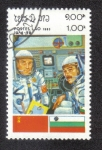 Stamps : Asia : Laos :  Programa de Coperación Espacial