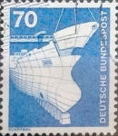 Stamps Germany -  Intercambio 0,20 usd 70 pf. 1975