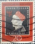 Stamps Germany -  Intercambio jxi 0,35 usd 20 pf. 1959