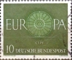 Sellos de Europa - Alemania -  Intercambio 0,20 usd 10 pf. 1959