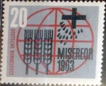 Stamps Germany -  Intercambio 0,20 usd 20 pf. 1963