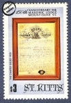 Sellos del Mundo : America : San_Cristbal_Island : 150 aniversario de la fundación de la Logia Masónica Mount Olive