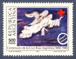 Stamps Argentina -  Centenario de la Cruz Roja Argentina 1880-1980