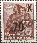 Stamps Germany -  Intercambio 0,20 usd 70 sobre 84 pf. 1954