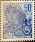 Stamps : Europe : Germany :  Intercambio 6,25 usd 50 pf. 1955
