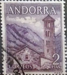 Stamps : Europe : Andorra :  Intercambio 0,50 usd 2 pesetas 1963