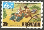 Stamps : America : Grenada :   14 reunión mundial de scouts en Noruega