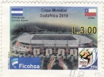 Stamps Honduras -  Copa Mundial Sudáfrica 2010