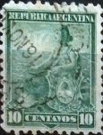 Sellos de America - Argentina -  Intercambio 0,40 usd 10 cents. 1899