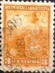 Stamps Argentina -  Intercambio 0,50 usd 3 cents. 1901