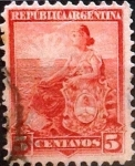 Sellos del Mundo : America : Argentina : Intercambio 0,30 usd 5 cents. 1899