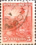 Sellos de America - Argentina -  Intercambio 0,30 usd 5 cents. 1899