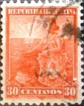 Sellos de America - Argentina -  Intercambio 0,50 usd 30 cents. 1901