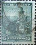 Sellos de America - Argentina -  Intercambio 0,60 usd 15 cents. 1901