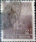 Stamps Argentina -  Intercambio 0,25 usd 2 cents. 1911