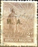 Stamps : America : Argentina :  2 cents. 1913