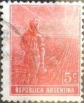 Sellos de America - Argentina -  Intercambio 0,25 usd 5 cents. 1912