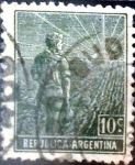 Sellos de America - Argentina -  Intercambio 0,25 usd 10 cents. 1911