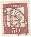 Stamps Germany -  Goethe- poéta