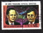 Stamps Equatorial Guinea -  20 Años de Programa Espacial Sovietico 