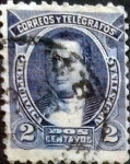 Sellos de America - Argentina -  Intercambio 0,50 usd 2 cents. 1890