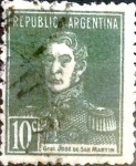 Sellos de America - Argentina -  Intercambio 0,25 usd 10 cents. 1923