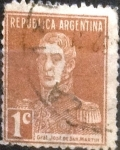 Sellos de America - Argentina -  Intercambio 0,25 usd 1 cents. 1923