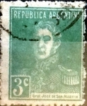 Stamps Argentina -  Intercambio 0,25 usd 3 cents. 1923