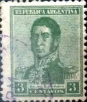 Stamps Argentina -  Intercambio 0,25 usd 3 cents. 1917