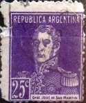 Stamps Argentina -  Intercambio 0,25 usd 25 cents. 1923
