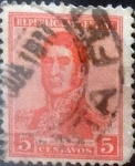 Sellos de America - Argentina -  Intercambio 0,25 usd 5 cents. 1917