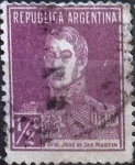 Sellos de America - Argentina -  Intercambio 0,25 usd 1/2 cents. 1923