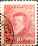 Sellos de America - Argentina -  Intercambio 0,50 usd 10 cents. 1892