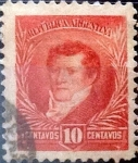 Stamps Argentina -  Intercambio 0,50 usd 10 cents. 1892