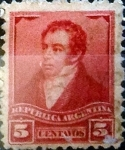 Sellos de America - Argentina -  Intercambio 0,30 usd 5 cents. 1892