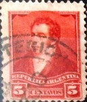 Sellos de America - Argentina -  Intercambio 0,30 usd 5 cents. 1892