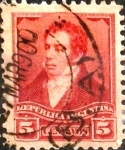 Stamps Argentina -  Intercambio 0,30 usd 5 cents. 1892