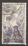 Stamps : Europe : Spain :  ESPAÑA SEGUNDO CENTENARIO USD Nº 1256 (0) 25C NEGRO TOROS