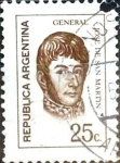 Stamps Argentina -  Intercambio 0,20 usd 25 cents. 1971