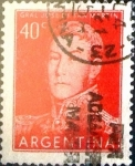 Stamps Argentina -  Intercambio 0,20 usd 40 cents. 1955