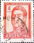 Stamps Argentina -  Intercambio 0,20 usd 4 pesos 1962