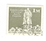 Stamps Germany -  En honor a los soviéticos, Treptow-Berlín