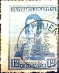 Stamps Argentina -  Intercambio 0,25 usd 12 cents. 1917