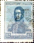 Stamps Argentina -  Intercambio 0,25 usd 12 cents. 1917
