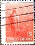 Stamps : America : Argentina :  5 cents. 1911